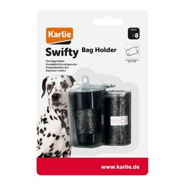 Karlie Sáčky na psí exkrementy + zásobník Barva: Černá