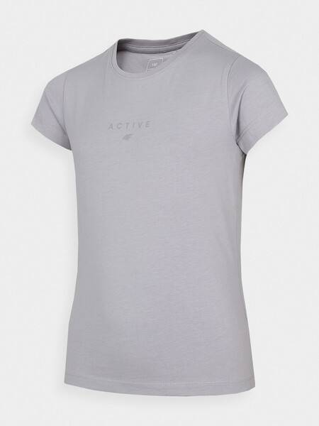 4F HJZ22-JTSD002 COLD LIGHT GREY Dětské tričko HJZ22-JTSD002 COLD LIGHT GREY