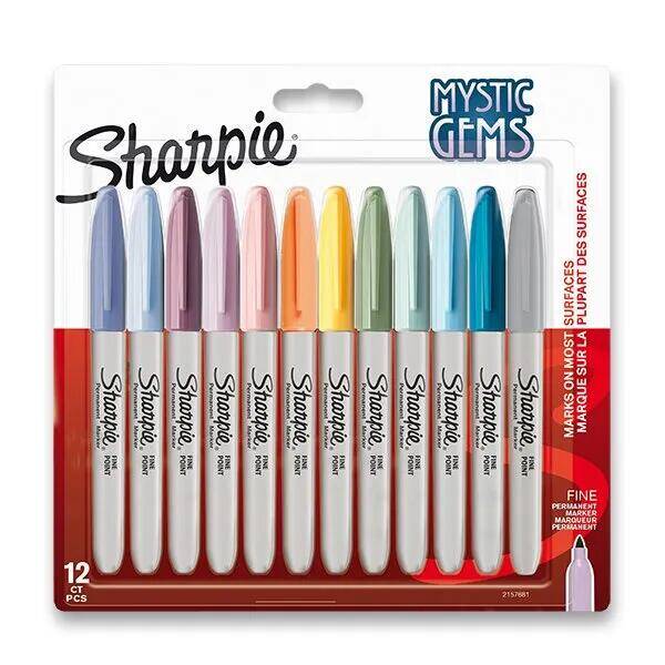 Sharpie fine mystic permanentnÃ­ popisovaÄ� - sada 12 barev