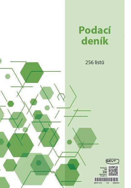 Podací deník, 256 listů na výšku